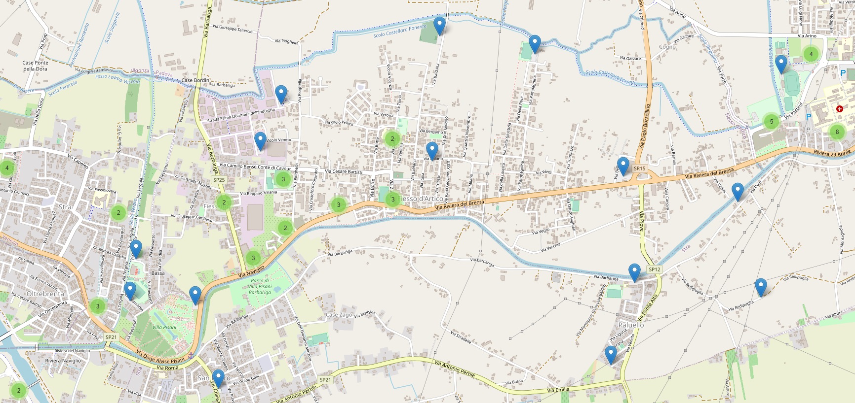 Mappa Parcheggi